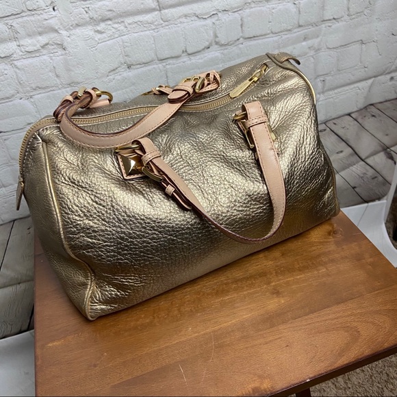 Michael Kors Gold Satchel - Picture 7 of 9